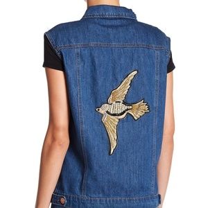Ashley Mason women’s denim vest size medium
